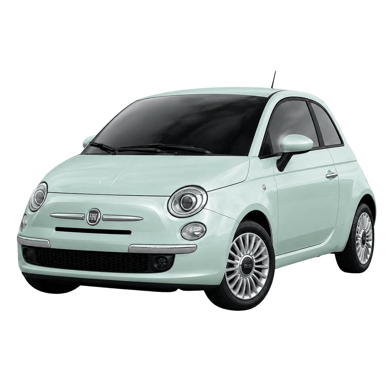 Fiat 500 compact hire car for easy local driving in Walsall